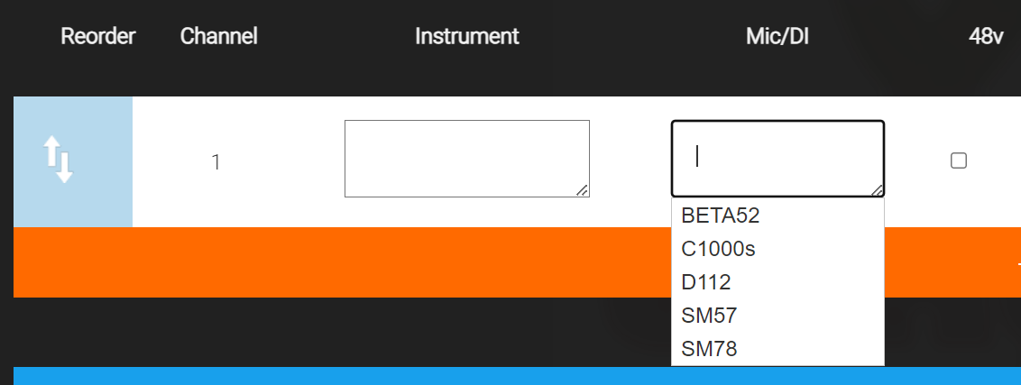 Pre populating an input list